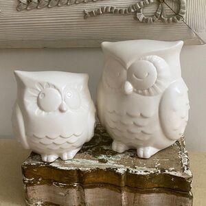 HALLMARK Ceramic Owl Set